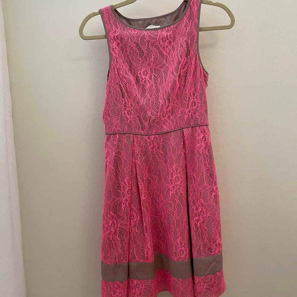Pink Lace Jessica Simpson Dress